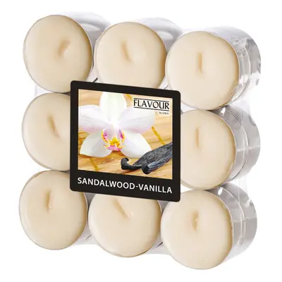 FLAVOUR by Gala Duft-Teelichter , Sandalwood-Vanilla,