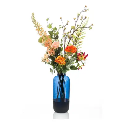 Kunstblumen Bouquet XL Happy Orange - 109 cm - Künstliche Blumen wie echt - Große Kunstblumen