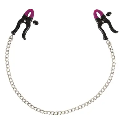 Nippelklemmen „Silicone Nipple Clamps“, verstellbar, mit Stahlkette