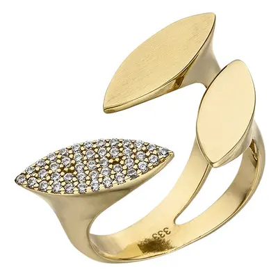 SIGO Damen Ring offen 333 Gold Gelbgold 40 Zirkonia Goldring