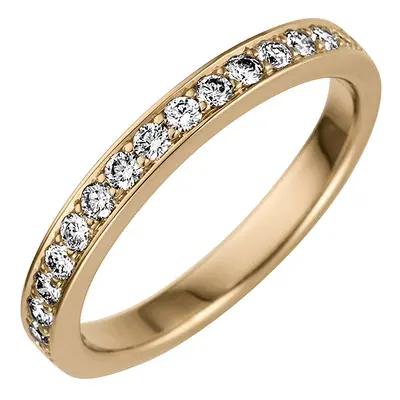 SIGO Damen Ring 585 Gold Gelbgold 17 Diamanten Brillanten 0,50ct. Diamantring