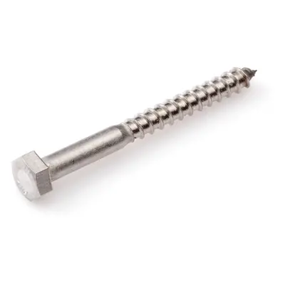 Schlüsselschrauben Sechskant Holzschrauben 8x50mm DIN 571 edelstahl