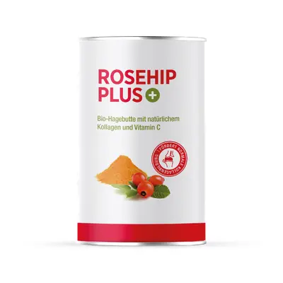 Hagebuttenpulver und Extrakt mit hochwertigen Kollagen Typ 2 – Rosehip PLUS