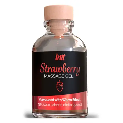 INTT MASSAGE & ORAL SEX - MASSAGEGEL MIT HEISSEM EFFEKT ERDBEERGESCHMACK