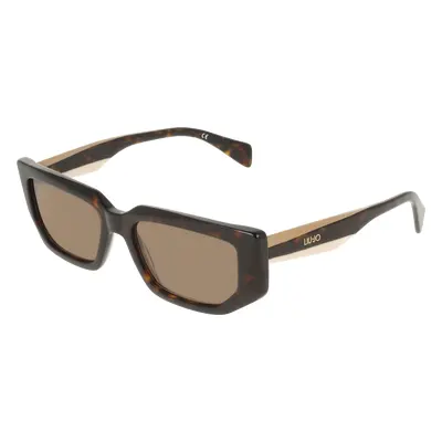 Liu Jo Damen LJ812S 242 Sonnenbrillen Acetat Havanna Braun Quadratisch Normal