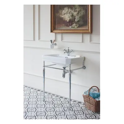 Waschbecken/Waschbecken mit Metallunterbau Retro/Vintage Serie Burlington von Burlington Bathroo