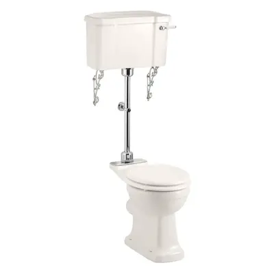 WC Abgang senkrecht/WC Abgang waagrecht Retro/Vintage Serie Burlington Medici Chrom/Creme / von 