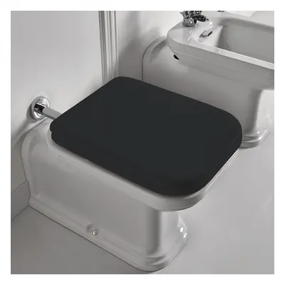 WC Sitz Retro/Vintage Serie Adlon Schwarz von Kerasan