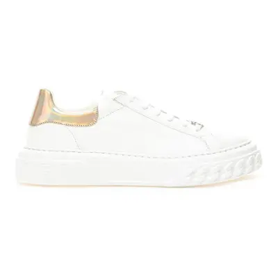 Elegant White Leather Sneakers