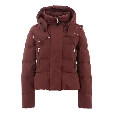 Elegant Bordeaux Cotton Jacket for Women