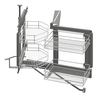 Häfele Eckschrank Drehauszug mit Dämpfung, Tragkraft 30 kg