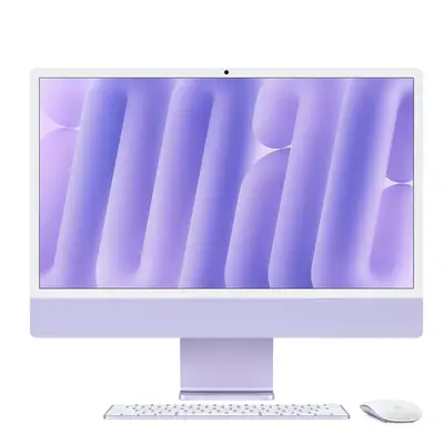 Apple iMac 24'' M4 10-Core CPU 10-Core GPU - Violett - NanoGlas - 24GB - 1TBSSD - Maus - TID-ZFB