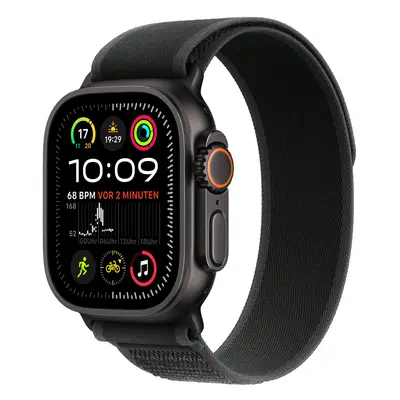 Apple Watch Ultra 2 Titanium Cellular 49mm Schwarz (Trail Loop schwarz) S/M