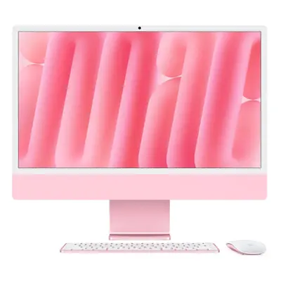 Apple iMac 24'' M4 10-Core CPU 10-Core GPU - Pink - NanoGlas - 24GB - 2TBSSD - Maus - 