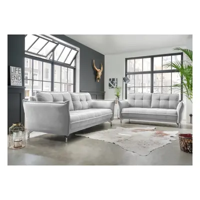 Sofa Set 3er + 2,5er Nanini von Benformato mit verstellbaren Armlehnen Mango Mikrofaser