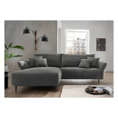 Benformato Sofa Vanilla – Hochwertiges Breitcord-Sofa mit verstellbaren Armlehnen in grau oder m