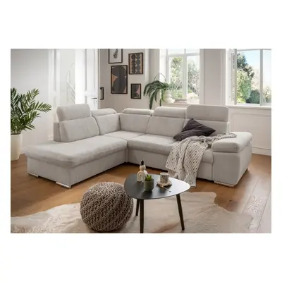 Benformato Sofa Vasto: Elegantes Design mit Schlaffunktion, Bettkasten und verstellbaren Kopfleh