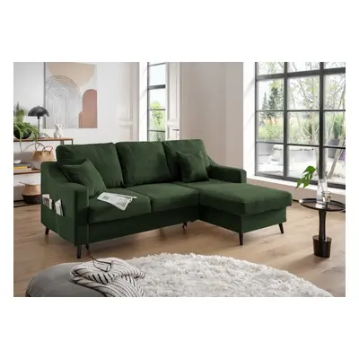 Sofa Valentina von Benformato: Elegantes Breitcord-Sofa mit Schlaffunktion, Bettkasten und Flexi