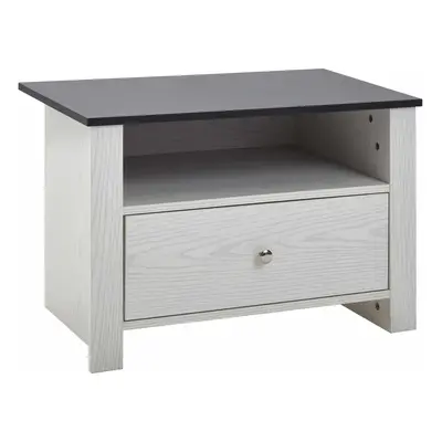 Schuhregal Weiß Birke-Dekor 68,5x46x40 cm Design Schuhschrank Schmal