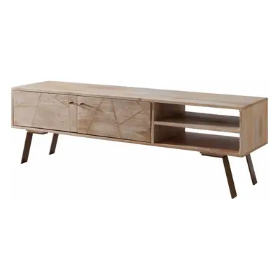 HiFi Lowboard SIKAR Mango Massivholz Landhaus TV Kommode 145x47x35cm