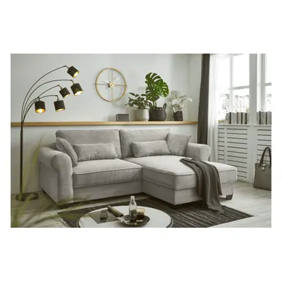 BlackRedWhite Ecksofa Angelina mit Schlaffunktion in der Farbe Zoom 19 Dove Cord-Stoff- jetzt on