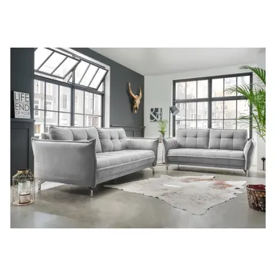 Sofa Set 3er + 2,5er Nanini von Benformato mit verstellbaren Armlehnen Mango Mikrofaser