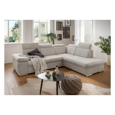 Benformato Sofa Vasto: Elegantes Design mit Schlaffunktion, Bettkasten und verstellbaren Kopfleh