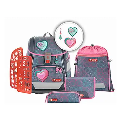 Step by Step 2in1 Plus Glitter Heart Schulranzenset