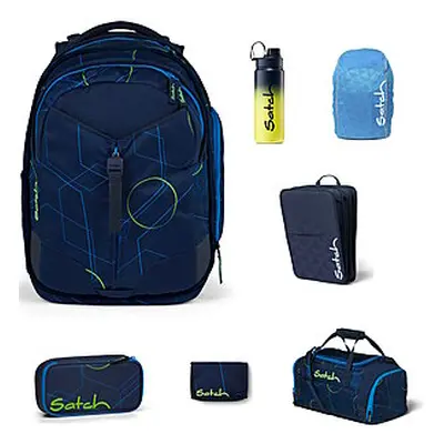 Satch Match Blue Tech 7 tlg Schulrucksack-Set.Schulrucksack-Set