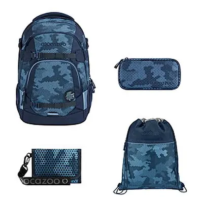 Coocazoo MATE Geometric Sky 4tlg Schulrucksack Set