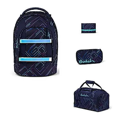 Satch Pack Purple Laser 4tlg Schulrucksack-Set