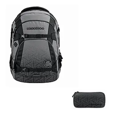 Coocazoo MATE Black Carbon Schulrucksack Set 2tlg