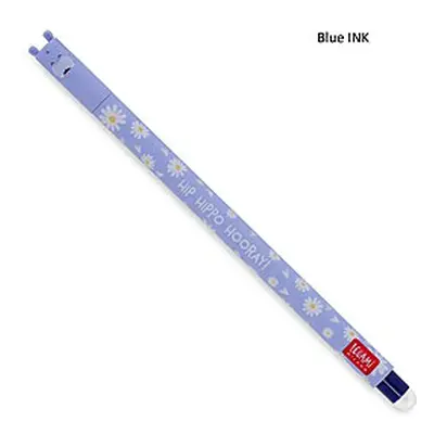 Legami Erasable Gel Pen Hippo - Blue INK