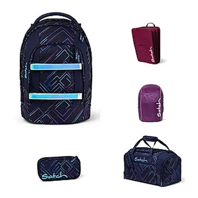 Satch Pack Purple Laser 5tlg Schulrucksack-Set