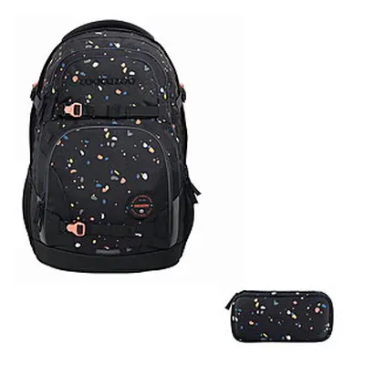 Coocazoo PORTER Sprinkled Candy Schulrucksack Set 2tlg