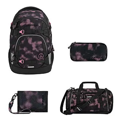 Coocazoo MATE Pink Illusion 4tlg Schulrucksack Set