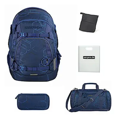 Coocazoo MATE Blue Motion Schulrucksack Set 5tlg