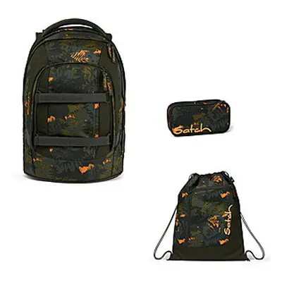 Satch Pack Jurassic Jungle 3tlg Schulrucksack-Set