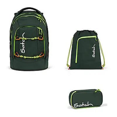 Satch Pack Green Explorer 3 tlg. Set Schulrucksack