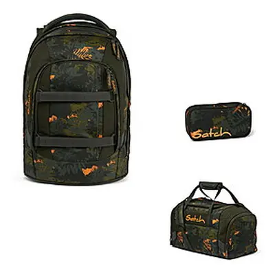 Satch Pack Jurassic Jungle 3tlg Schulrucksack-Set