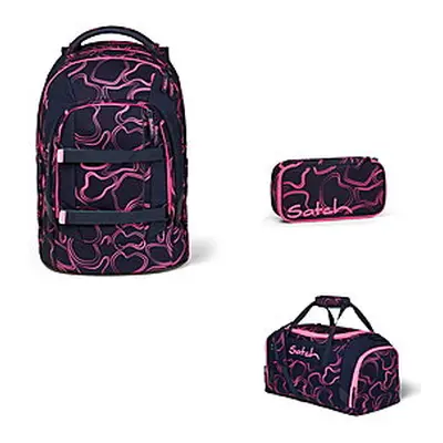 Satch Pack Pink Supreme 3tlg Schulrucksack-Set