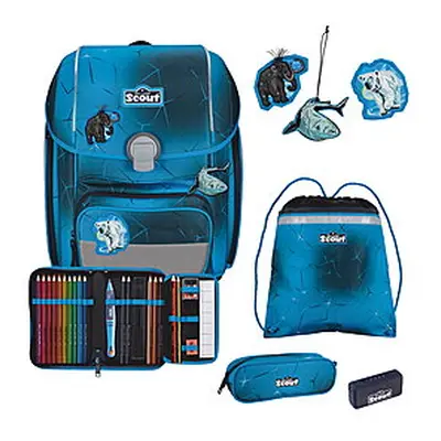 Scout Genius Exklusiv Safety Light Polar Blue Schulranzenset