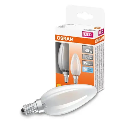 Osram LED Lampe ersetzt 40W E14 Kerze - B35 in Weiß 4W 470lm 4000K 2er Pack