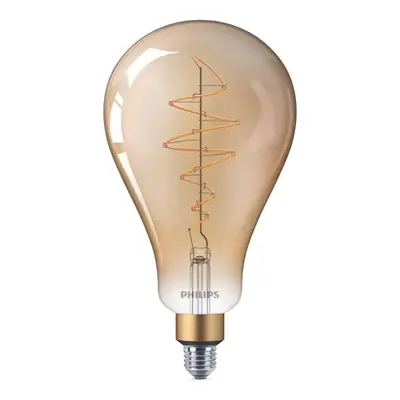 Philips Vintage LED Filament Lampe ersetzt 40W E27 Birne - A160 6,5W 470lm 1800K dimmbar Einerpa