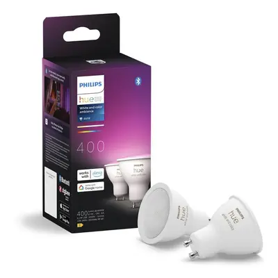 Philips Hue Bluetooth White & Color Ambiance Lampe GU10 - Reflektor Par16 4,2W 400lm 2er Set