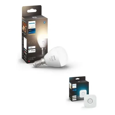 Philips Hue Bluetooth White LED E14 Tropfen - P45 5,7W 470lm Einerpack inkl. Bridge