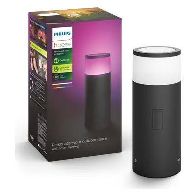 Philips Hue White & Color Ambiance Calla - Sockelleuchte, schwarz - Niedervolt Erweiterung - 250