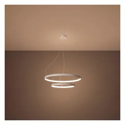 Famlights | LED Pendelleuchte Ria in Weiß 2x 40W 9390lm 3000K