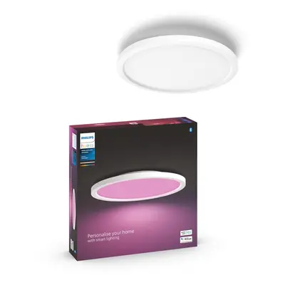 Philips Hue Bluetooth White & Color Ambiance Panel Surimu in Weiß 45W 2600lm rund