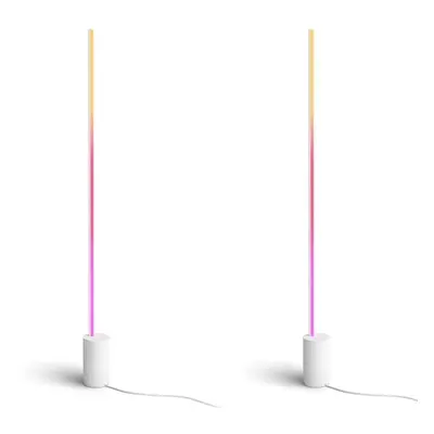 Philips Hue Bluetooth Gradient Stehleuchte Signe in Weiß 29W 2550lm Doppelpack